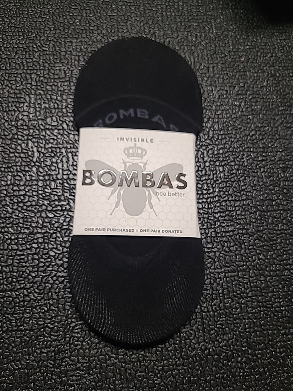 Bombas Invisible Socks Womens Small Black Lightweight No Show